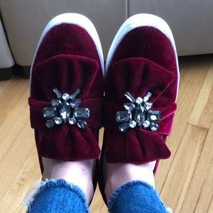 Zara velvet sneaker size 38